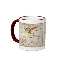 Vintage Unicorn Star Constellation  Map Mug