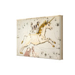Vintage Unicorn Star Constellation Map Wrapped Can Canvas Print