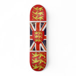 Vintage Union Jack Coat of Arms Skate Deck skateboards