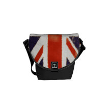 Vintage Union Jack Mini Messenger Commuter Bag Messenger Bag