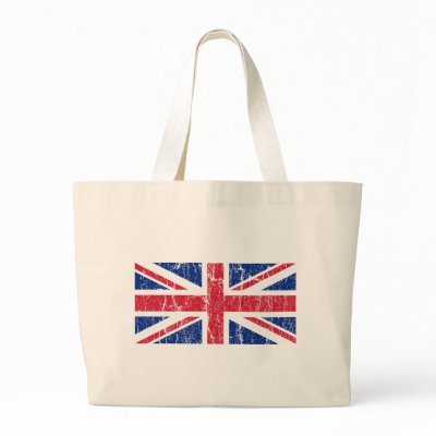 Vintage Union Jack Tote Bag by ruderetro