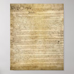 Vintage United States Constitution Print