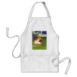 Vintage Up n Atom Carrots Label Art Boxing Rabbit Aprons