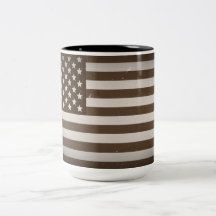 Vintage USA Flag Coffee Mug