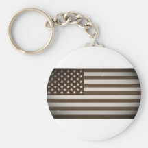 Vintage USA Flag Key Chains