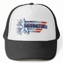 Vintage USA Flag with Star – Washington D.C. Hats