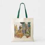 Vintage Vacation, Passengers Cruise Ship on Deck Tote Bags