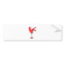 Vintage Vagas Martini Girl Bumper Sticker