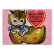 Vintage Valentine Card for Kids