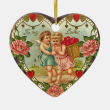Vintage Valentine Ornament