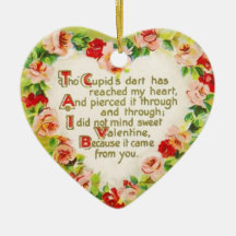 Vintage Valentine Ornament