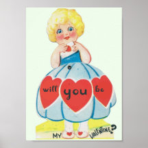 Vintage Valentine Poster