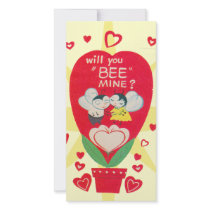 Vintage Valentines Day Card Photo Card Template