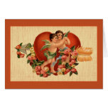 Vintage Valentine's Day Cherubs Customizable Card