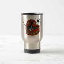 Vintage Valentines Day Heart & Sparrows Coffee Mug