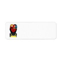 Vintage Valentine's Day; Love and Romance Custom Return Address Label