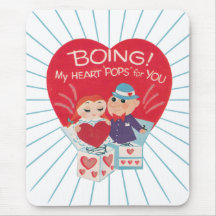 Vintage Valentines Day Mousepads