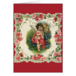 Vintage Valentine's Day, Victorian Angel on Phone Card