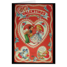 Vintage Valentines Greeting Card
