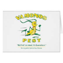 Vintage Vamonos Pest Greeting Card