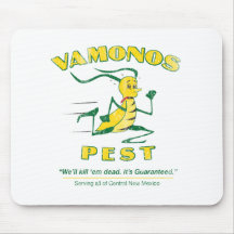 Vintage Vamonos Pest Mousepads