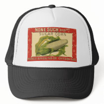Vintage Vegetable Label, None Such Sugar Corn Trucker Hats