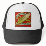 Vintage Vegetable Label; Olney & Floyd Sugar Corn Mesh Hats