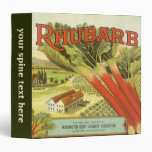 Vintage Vegetable Label, Rhubarb and a Farm Binders