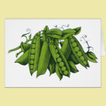 Vintage Vegetables; Sugar Snap Peas cards