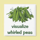 Vintage Vegetables; Sugar Snap Peas magnets