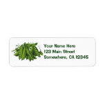 Vintage Vegetables; Sugar Snap Peas Custom Return Address Labels
