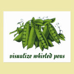Vintage Vegetables; Sugar Snap Peas postcards