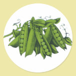 Vintage Vegetables; Sugar Snap Peas stickers