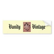 Vintage Velvet Poppies Bumper Stickers