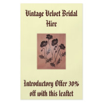 Vintage Velvet Poppies Flyer Design