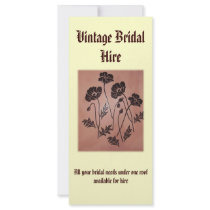 Vintage Velvet Poppies Full Color Rack Card