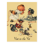 Vintage Veterinarian - Visit to the Vet Post Card
