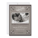 Vintage Victorian Baby/Birth Announcement: grey invitations