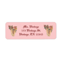 Vintage Victorian Bouquet Return Address Labels
