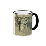 Vintage Victorian Bride and Groom on a Bike Mugs