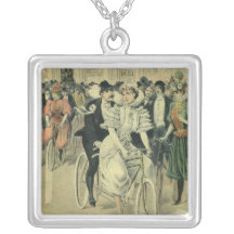 Vintage Victorian Bride and Groom on a Bike Custom Jewelry