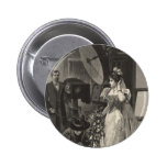 Vintage Victorian Bride, Bridal Portrait Button