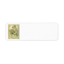 Vintage Victorian Bride, Bridal Profile Portrait Labels