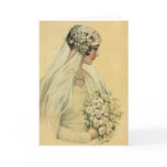 Vintage Victorian Bride in Profile Card