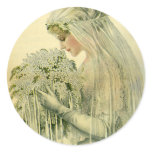 Vintage Victorian Bride stickers
