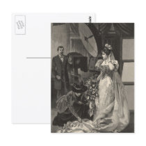 Vintage Victorian Bride with Photographer Post Card