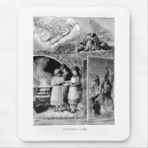 Vintage Victorian Christmas Carol Mousepad