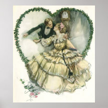 Vintage Victorian Christmas Wedding Print