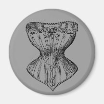 Vintage Victorian Corset Fridge Magnets