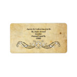 Vintage Victorian Damask Address Labels